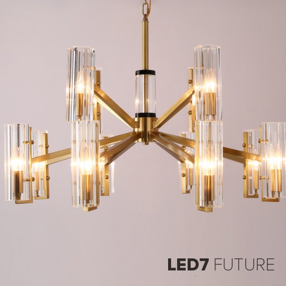 Ritz - Glass Tube Chandelier